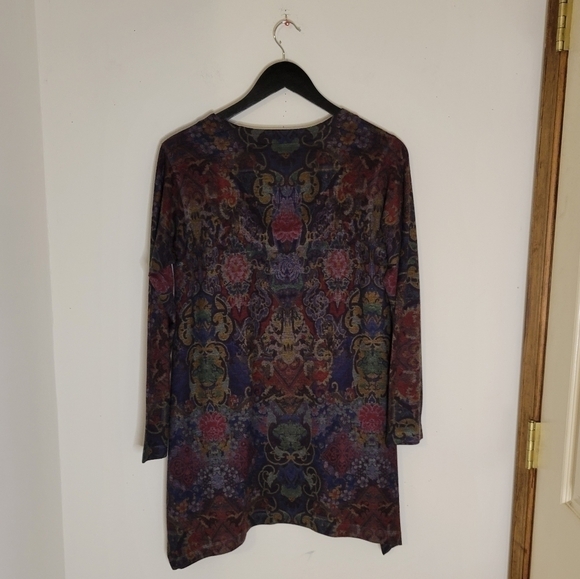 Soft Surroundings Ladies High Low Paisley Tunic - Size (S) - Excellent Condition - Picture 3 of 9
